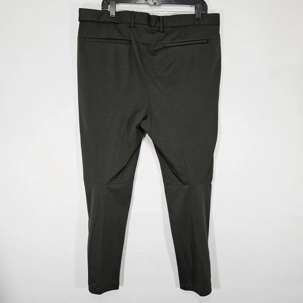 Banana Republic Men's Commuter Pants Casual Dark Green Stretch 38x32 Slim